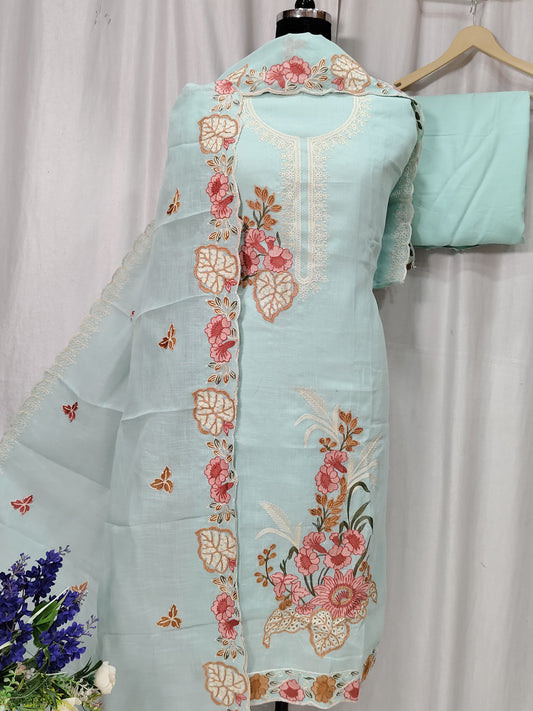 Pure Linen Embroidered Delight