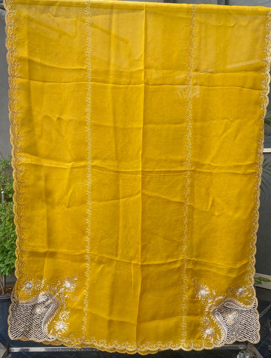 Crepe Silk Suit with Intricate Embroidery