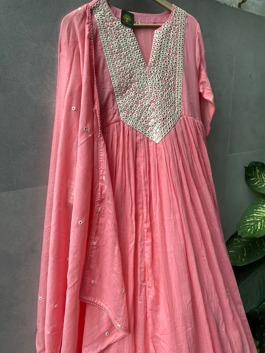 Sitara Saaz Mal Cotton Mirror Kurta Set