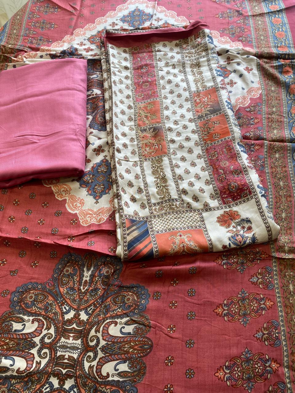 Floral Printed Cotton Suit Fabric