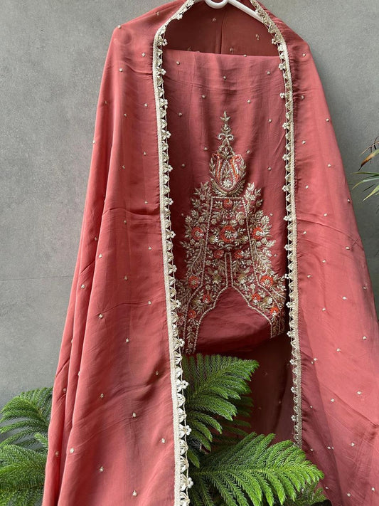 Zardozi Blush Pearled Perfection