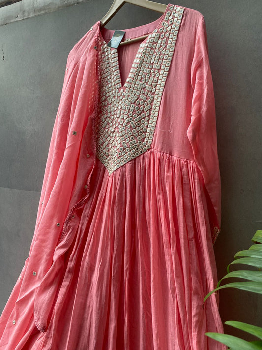 Sitara Saaz Mal Cotton Mirror Kurta Set